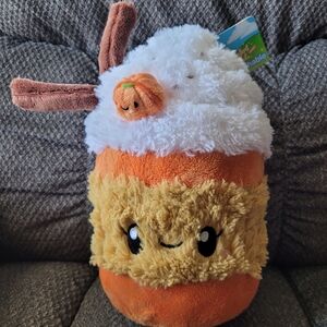 Squishable Mini Pumpkin Spice Latte Plush GUC 12"